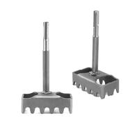 2 cortadores de agujeros cuadrados SDS Plus, abridor de pared para caja de alambre 86, perforadora cuadrada para electricistas, proyectos de bricolaje, apertura rápida, ranura precisa, acero al