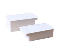 2 cortadores de mantequilla y caja de almacenamiento, caja de cocina para rebanar queso para refrigerador, práctica herramienta de ingredientes para hornear, plato de mantequilla sellado
