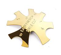 2 cortadores de uñas acrílicos, cortadores de cantos, forma de almendra, Easy French Smile Cut V, línea de acero inoxidable, para manicura francesa, juego de herramientas para modelado de acrílico UV