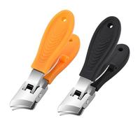 2 Cortaúñas Biselados, Cortaúñas Curvos Para El Hogar, Cortaúñas A Prueba De Salpicaduras Con Gran Apertura, Equipo De Procesamiento De Uñas, Cortador De Uñas Grueso