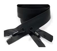 2 cremalleras abiertas impermeables de 70 cm, 5#, cremalleras de coser, negro (2 x 70 cm)