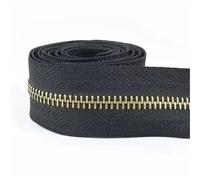 2 cremalleras de 1-5 yardas 5# for coser bolsa con cierre rollo bobina ropa abrigo cremallera Kit reparación accesorios DIY Para Abrigos y Chaquetas(BlackBronze,3yard)