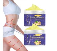 2 cremas adelgazantes de jengibre, crema reafirmante para el vientre, brazo y pierna, crema para quemar grasa del vientre, pérdida de peso, gel de masaje hidratante para celulitis, calmante, relajante