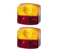 2 Cristales de Luces Luz Trasera Derecha Con HELLA para U.a. Carcasa IH