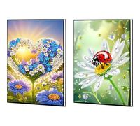2 cuadernos de flores A5 de 50 páginas para regalo para adultos (JAY27 JAY28)