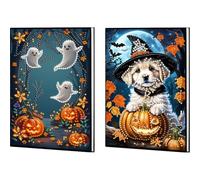 2 cuadernos de Halloween A5 de 50 páginas para adultos, regalo de vacaciones (JAY07 JAY08)