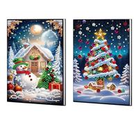 2 cuadernos de Navidad A5 de 50 páginas para adultos, regalo navideño (JAY06 JAY19)