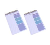 2 cuadernos de papelería, planificador semanal, diario, administración, suministros escolares