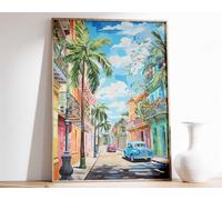 2 Cuba Travel Print Vintage Cuba Art Poster Havana Print Caribbean Wall Art Travel Print Cuban MAXI Poster - Inspirador Motivacional Arte de la pared Vida diaria Cita alentadoras frases cortas famosa