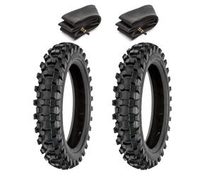 2 cubiertas 2.50-10 + cámaras de aire neumáticos tachonados 33J Cross Mini Moto Neumáticos Minicross