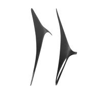 2 cubiertas de ceja para faro delantero de fibra de carbono, accesorio exterior para coche, compatible con Kia Stinger 2018-2023, moldura de luz de fibra de carbono.