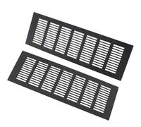 2 cubiertas de entrada metálicas, suministros decorativos o guías de escape para armarios de caja registradora de chimenea (34x770 mm (1/3x30)(182x970 mm (7 1/6x38 1/5 in))
