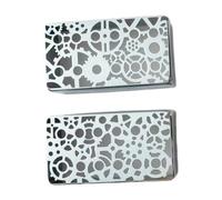 ＡＷＨＡＯ 2 Cubiertas de Golpeador de Guitarra Eléctrica, Patrón Hueco de Cobre, Piezas de Repuesto Duraderas para Músicos, Ensayos, Bricolaje, Re, Engranaje Plateado