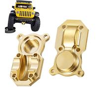 2 cubiertas de latón para eje delantero y trasero para Axial SCX24 1/24 Deadbolt RC Crawler Car Upgrades Accesorios
