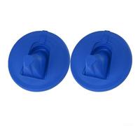 2 cubiertas de tapa de lata de pintura con boquillas retráctiles, sello hermético de 1 galón para almacenamiento sin desorden, goma termoplástica flexible para bricolaje y uso profesional (azul)