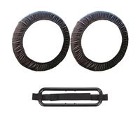 2 Cubiertas De Volante De Tela Oxford Y 1 Marco De Caja De Pañuelos para Automóvil, Protector De Volante Impermeable Y A Prueba De Suciedad, Clip para Colgar En El Automóvil, Autopartes.