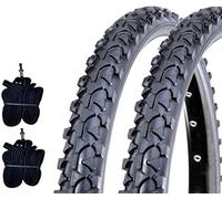 2 cubiertas deestone 16 x 1,75 (44-305) + 2 cámaras neumáticas negras MTB BICICLETA MOUNTAIN BIKE