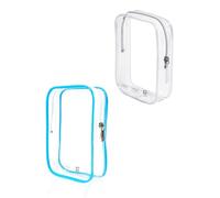 2 cubos de embalaje tamaño cuarto de galón, bolsa de aseo aprobada por la TSA, bolsas de aseo azul transparente para líquidos de transporte en Europa, Italia, México, artículos imprescindibles para