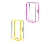 2 cubos de embalaje transparentes bolsas de viaje para artículos de tocador, aprobado por la TSA, bolsa de aseo Italia internacional imprescindible para volar, bolsas transparentes con cremallera para