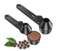 2 Cuchara Medidora de Café con Embudo, Cuchara Medidora de Café con Nivelador Reutilizables, Menos Desorden, Dosificador de 30ml para Polvos para K-Cups, para Cápsulas Recargables y Proteína
