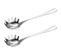2 cucharas de acero inoxidable for pasta, utensilio for servir fideos, tenedores for espaguetis, utensilios cocina, cucharón metal para Espaguetis