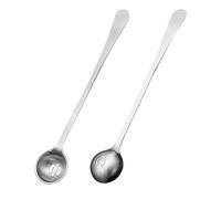 2 Cucharas de Oliva, Espumadera de Acero Inoxidable, Cuchara Pequeña Espumante Multifunción