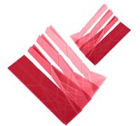 2 Cucharas Medidoras de Polígonos 3 en 1, 6 Tamaños Diferentes Plegables Planas Cucharas Medidoras Magnéticas para Líquidos Ingredientes Secos Multifunción Utensilios de Cocina (Rojo)