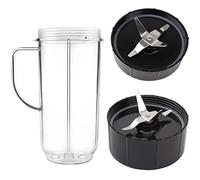 2 Cuchillas Cruzadas Con Vaso De Repuesto De 22 Oz For Licuadora De 250 W, Compatible Con Magic Bullet, MB1001.