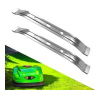 2 cuchillas para robot cortacésped compatible con robot cortacésped S-t-i-h-l RMI V-i-k-i-n-g MI 632 PC 632 P 632 C iMow robot cortacésped, cuchillo de repuesto para cortacésped (28 cm)