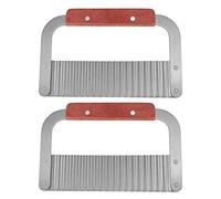 2 Cuchillos cortadores de jabón Hechos a Mano de Acero Inoxidable, Herramientas de Corte Arrugadas, Accesorios de Cocina, Hoja de jabón de Grado Profesional, Cuchillo Cortador