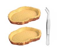 2 cuencos de agua para reptiles, 1 pinzas, cuenco para alimentos para mascotas, accesorio para tortugas, recipiente de almacenamiento, cuenco para comida