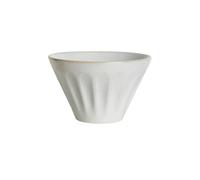 2 cuencos de cerámica gruesa con relieve vertical de fideos Lamian de color blanco, vajilla grande y exquisita, cuenco pequeño de 4.8 pulgadas