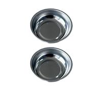 2 cuencos organizadores de piezas de 3 pulgadas 4 6 bandeja de acero inoxidable resistente para una gestión eficiente de herramientas, contenedor de piezas pequeñas