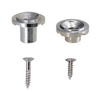 2 cuerdas de árbol clásico con tornillo redondo ranurado guía de retención de cuerda para guitarras, bajo, redondo, ranurado, retenedor de cuerda, piezas de guitarra y accesorios
