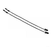 2 cuerdas de estante de paquete para Skoda para Fabia 2014-2021 compatible con 6v6863634 negro ABS plástico trasero cubierta de carga kit de repuesto correa de retención de equipaje para maletero de