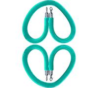 2 Cuerdas de Terciopelo con Ganchos Plateados, Cuerda de Control de multitudes con broches, Cuerda de Barrera VIP para Fiestas y Eventos, Barrera para Filas de Espera en Festivales y celebra