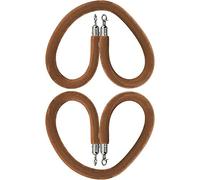 2 Cuerdas de Terciopelo con Ganchos Plateados, Cuerda de Control de multitudes con broches, Cuerda de Barrera VIP para Fiestas y Eventos, Barrera para Filas de Espera en Festivales y celebra