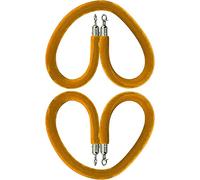 2 Cuerdas de Terciopelo con Ganchos Plateados, Cuerda de Control de multitudes con broches, Cuerda de Barrera VIP para Fiestas y Eventos, Barrera para Filas de Espera en Festivales y celebra