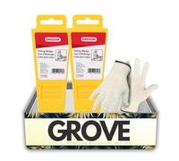 2 cuñas de tala Oregon de 5.5 pulgadas. Paquete con guantes de trabajo, cuña ligera de 3.2 onzas con borde dentado para tala controlada de árboles y protección de barra en tamaño compacto, juego de