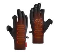 2 Cut Fingers Design Windproof Thermal Gloves,Guante de senderismo, Gear Running Gear Cold Weather Gear, Guantes forrados de vellón para conmutar, pesca