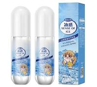 2 de enfriamiento para climas cálidos, refrescante spray refrigerante para cara y cuerpo, 200 ml, frescura duradera, ideal para sofocos en verano, viajes, uso diario