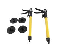 2 de Soporte de Soporte Ajustable en la Paquete, Se Extiende de 19.69 a 45.28 Pulgadas, Admite Hasta 40 Kg, de Tercer Lugar para Gabinetes para Barras de Carga