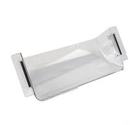 2 deflectores de aire ajustables para rejillas de ventilación de CA, guía transparente retráctil de 9 a 15.5 pulgadas para pared lateral del piso del techo, goteos de condensación, mejora la dirección