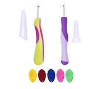 2 desgarradores de costura, práctico descosedor de puntadas, removedor de hilos de costura afilados, con asas ergonómicas para costura, manualidades, quitar hilos con 5 enhebradores de aguja