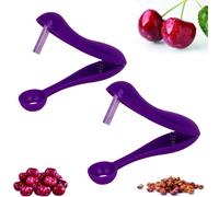 2 deshuesadores de cerezas, eliminador de huesos de cereza, eliminación rápida de piedras de frutas, adecuado para cereza de cocina, espino, dátil rojo, azufaifa para eliminar rápidamente las piedras