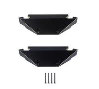 2 Deslizadores de Pedal Lateral con Revestimiento de latón Negro for Placa de pie for RC Crawler Axial AX24 1/24, Kit de chasis DIY, actualización