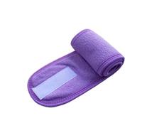 2 diademas ajustables y anchas para el pelo, para yoga, spa, baño, ducha, maquillaje, lavado facial, accesorios de maquillaje para mujeres y mujeres (color morado claro)