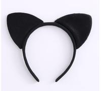 2 Diademas De Orejas De Gato Negras, 2 Pares De Pulseras De Campana Negras, Lindas Diademas Antideslizantes, Pulseras De Lazo De Encaje, Accesorios De Escenario.