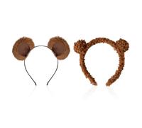 2 Diademas De Oso, Lindas Diademas De Felpa, Diademas De Cosplay, Diademas Para Lavar La Cara, Accesorios Para Fotos De Fiesta