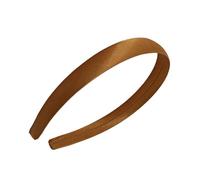 2 diademas de satén para mujer, 2 cm de ancho, diademas de satén, diademas de tela monocromática, para manualidades, antideslizante, colorida, para el pelo para mujeres, amarillo tierra